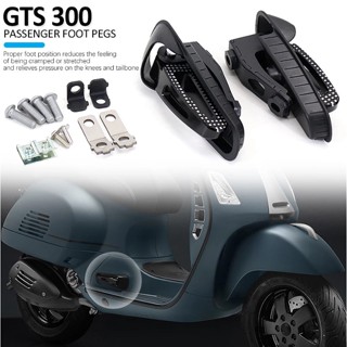 ที่เหยียบเท้าด้านหลัง ผู้โดยสาร สีดํา สําหรับ Vespa GTS 300 GTS300 2021 2022