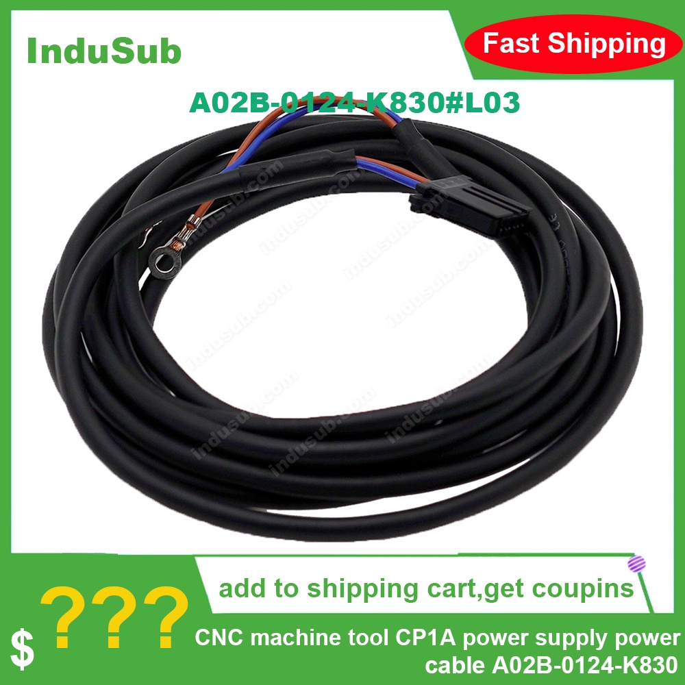 A02B-0124-K830#L03 เครื่องมือเครื่อง CNC CP1A สายไฟจ่ายไฟ 3m