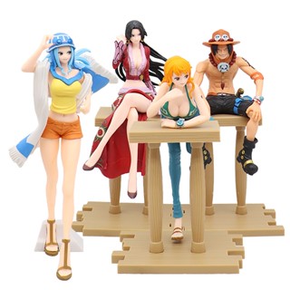 โมเดลฟิกเกอร์ One PIECE Nami Sitting Posture Ace เหมาะกับผู้หญิง สําหรับตกแต่ง