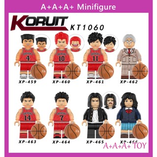 Kt1060 ของเล่นตัวต่อ รูปนักบาสเก็ตบอล Slam Dunk XP459-466 สําหรับเด็ก