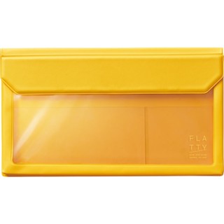 KING JIM Flatty Envelope Yellow (KJ5362-YE) / กระเป๋าขนาดซองจดหมาย รุ่น FLATTY สีเหลือง แบรนด์ KING JIM จากประเทศญี่ปุ่น