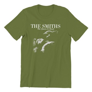 เสื้อสาวอวบ วงพังก์อินดี้ไอริช The Smiths เสื้อยืดผู้ชายแปลกใหม่ 100% ฝ้าย Tees ลูกเรือคอแขนสั้นเสื้อยืดเสื้อผ้าผู้ใหญ่