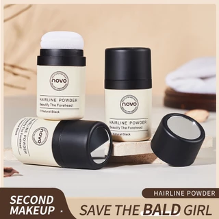 111 (ใหม่/แท้) สีตามฝา novo hair line powder ปิดผมบาง ที่ปิดเหม่ง ผงแป้งเพิ่มโวลุ่ม จัดเเต่งทรงผม 8.5g