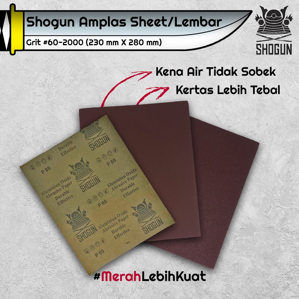 แผ่น SHOGUN SANDPAPER (230mm x 280mm)