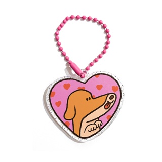 ssktmmee - keyring1 (pink dog face)