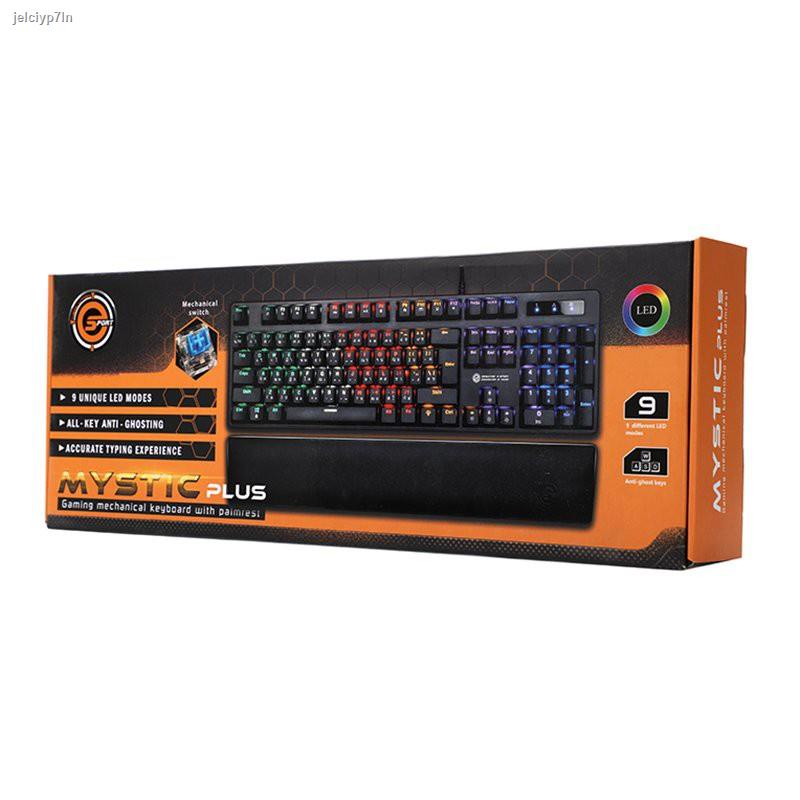 ส่งตรงจากกรุงเทพNeolution E-Sport Mystic Plus LED MX Blue Gaming Keyboard คีย์บอร์ดเกมมิ่ง ปุ่มแมคคานิคอล