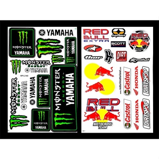 MOTOCROSS YAMAHA สติ๊กเกอร์ Racing สติ๊กเกอร์สำหรับแต่ง รถมอเตอร์ไซค์ บิ๊กไบค์ รถยนต์ Car เนื้อPVC เคลือบเงา กันน้ำ