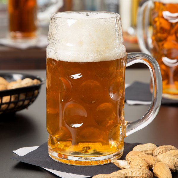 【 1 ใบ 】Libbey USA แก้วมัคเบียร์ ขนาดใหญ่ 1 ลิตร Oktoberfest Mug Beer