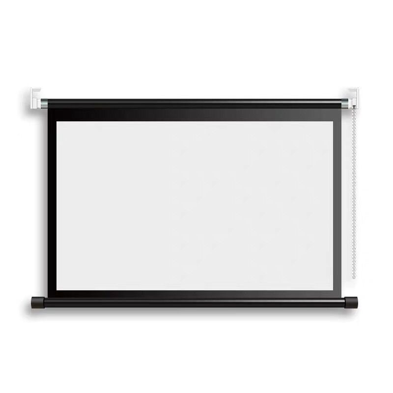 จอโปรเจคเตอร์ ผ้าโปรเจคเตอร์ Projecterขนาดยาว133cm กว้าง75cm ขนาด60 นิ้ว 16:9รับ4K สามารถดึงม้วนเก็บ