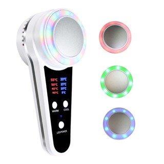 Face Care Device Hot Cold Hammer Cryotherapy Blue Photon Acne Treatment Skin Beauty Massager Lifting Rejuvenation Facial