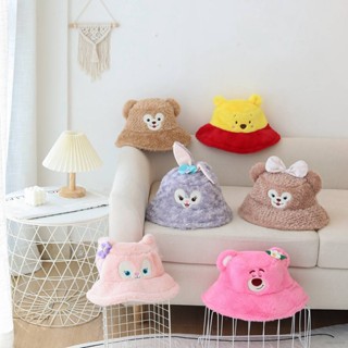 หมวกตุ๊กตา Disney Catoon Kuromi Cinnamoroll Melody StellaLou ShellieMay Linabell Lotso เหมาะกับของขวัญ สไตล์ชาวประมง สําหรับเด็กผู้หญิง