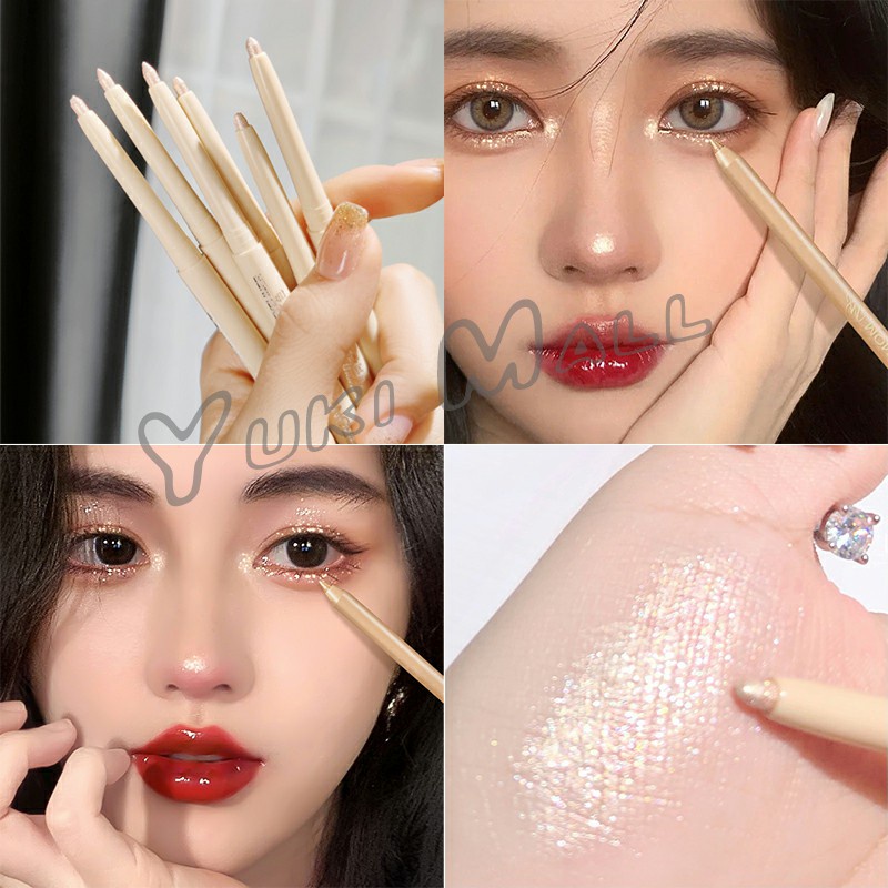 Yuki ดอลลี่อาย ชิมเมอร์ไข่มุก ติดทนนาน กันน้ำ เนตรมิตดวงตาสวยฉ่ำวาว กันน้ำ eyeliner