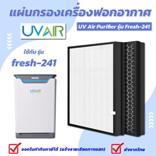 แผ่นกรองอากาศ เครื่องฟอกอากาศ LiCC Air Purifier รุ่น FRESH-241ไส้กรอง Hepa Filter เกรด H13