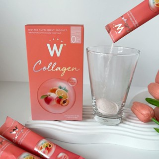 ราคาต่อกล่อง W COLLAGEN ดับเบิ้ลยู คอลลาเจน BY WINK WHITE 1 กล่อง 7 ซอง