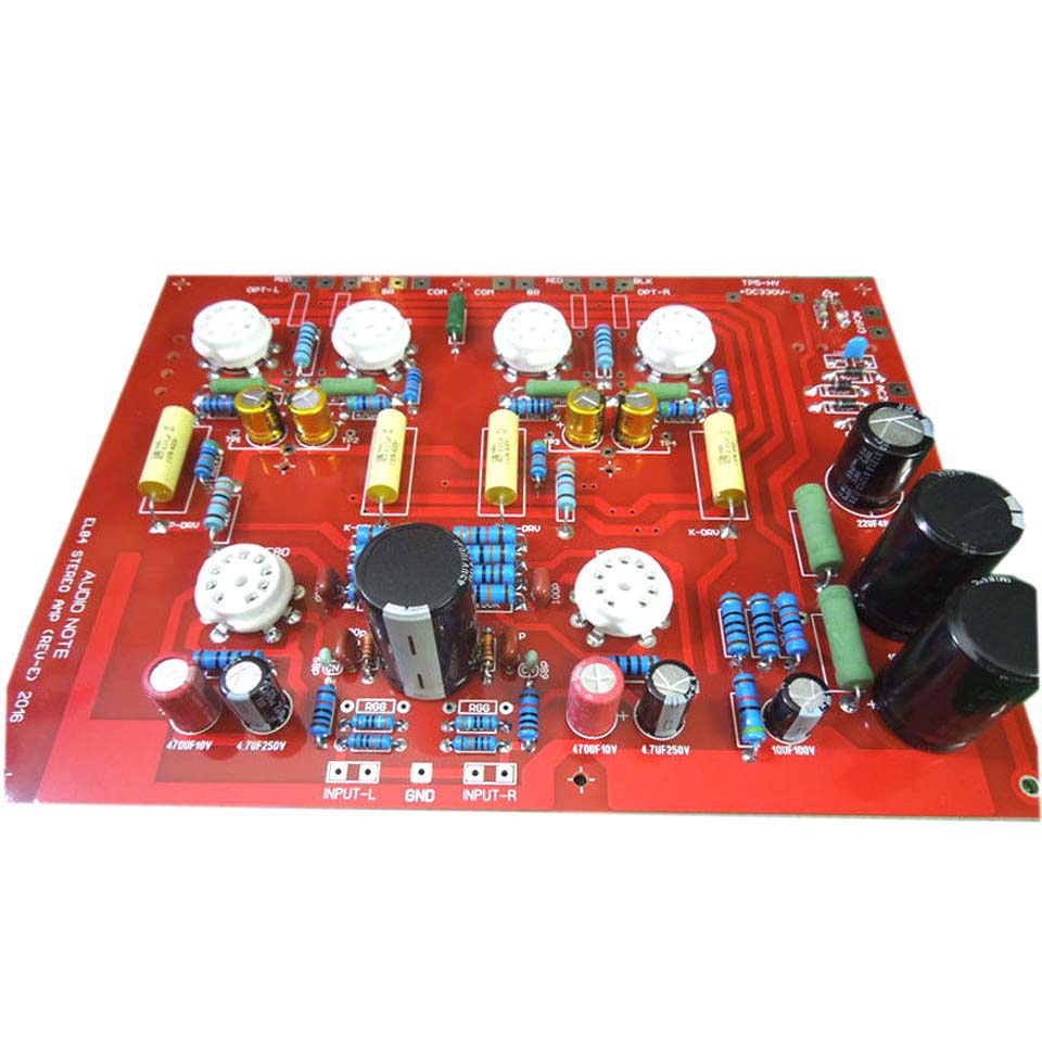 DLHiFi HiFi Hi-End Stereo Push-Pull EL84 Vaccum Tube Amplifier PCB DIY Kit Finished Ref Audio Note P