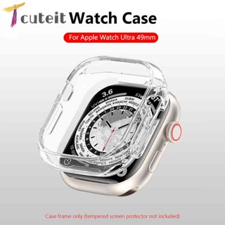 เคสกันชน TPU กรอบป้องกัน แบบกลวง แบบนิ่ม สําหรับ Apple Watch Ultra 49 มม.