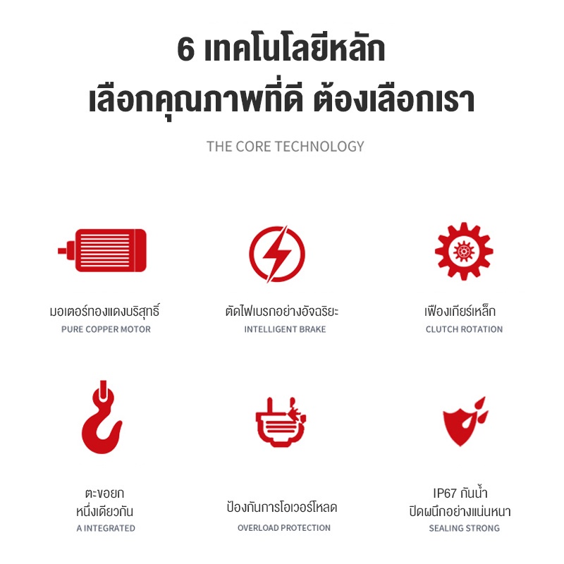 รอกไฟฟ้า 12V 4000LB ใช้งานง่าย กันน้ำมัน ตัวเรือนเหล็กอัลลอย และทนทานมาก มีการรับประกัน - รูปที่ 2