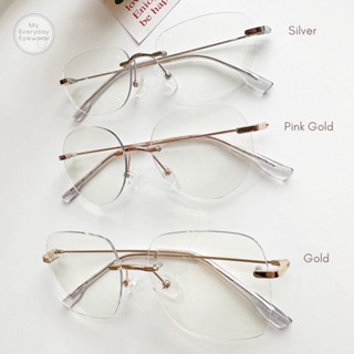 แว่นตาไร้กรอบ Rimless เลนส์ Index 1.6 ขึ้นไป เหนียวพิเศษ บางเบา