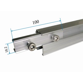 อุปกรณ์ตัวอะลูมิเนียมต่อรางแผงโซล่าร์เซลล์ Splice For Standard Rail