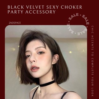 🔥SALE🔥โชคเกอร์กำมะหยี่💃Sexy Party🌈✨Black Velvet Choker✨พร้อมส่งค่า