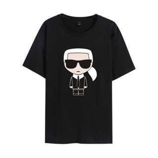 เสื้อยืดแขนสั้น พิมพ์ลาย Karl Lagerfeld Carl.lagerfield แฟชั่นฤดูร้อน เข้าได้กับทุกชุด ไซซ์ S-5XL