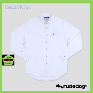 Rudedog เสื้อเชิ้ตชาย แบบมีช่องเสียบปากกา รุ่น Wild trak สีขาว