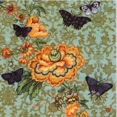 Pladao Napkin 88 ภาพ วินเทจ Lady at Winter Palace Vintage กระดาษ แนพกิ้น สำหรับงานศิลปะ เดคูพาจ decoupage ขนาด L 33x33