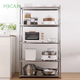 NJCAR CJ2 ชั้นวางของในครัว วางหม้อ ไมโครเวฟ สแตนเลส มี 3 ขนาด