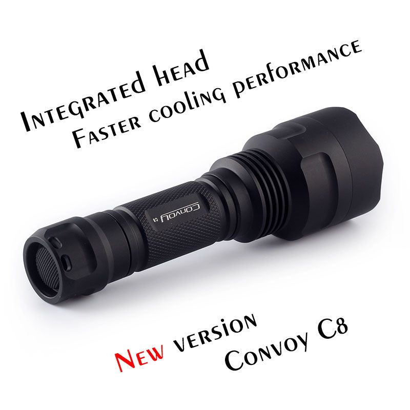 Convoy C8 ไฟฉาย Cree XML2 U2-1A LED 7135*8 สําหรับตั้งแคมป์ เดินป่า
