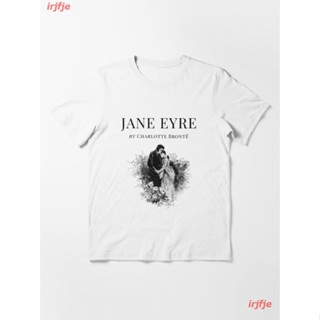 New Jane Eyre Charlotte Bronte - Vintage Book Cover Essential T-Shirt เสื้อยืด ดพิมพ์ลาย เสื้อยืดผ้าฝ้าย คอกลม cotton แฟ