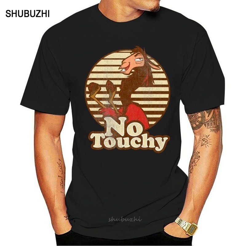 ตลกผู้ชายเสื้อยืดแปลกใหม่ tshirt จักรพรรดิใหม่ Groove Kuzco Llama ไม่มี Touchy เสื้อยืด Tops Tee