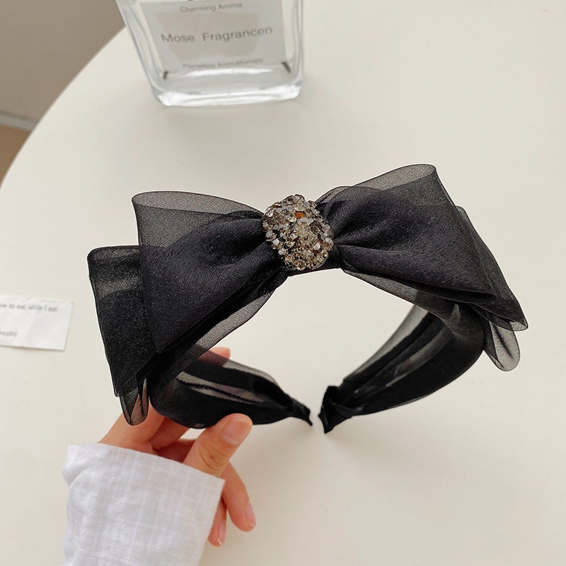 ที่คาดผม ผ้าตาข่าย ประดับโบว์น่ารัก สไตล์เกาหลี แฟรี่ สําหรับผู้หญิง - รูปที่ 7