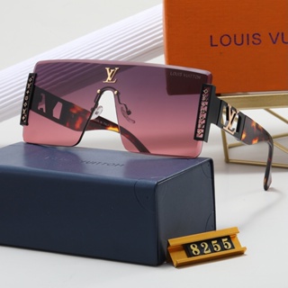 LV แว่นตากันแดดแฟชั่น ทรงสี่เหลี่ยมผืนผ้า หรูหรา สไตล์อิตาลี เรโทร สําหรับสตรี UV400