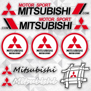 สติกเกอร์ไวนิล ลายโลโก้ Mitsubishi Motor Sport สําหรับตกแต่งรถยนต์