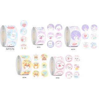 llลายเยอะ สต้อคแน่น ราคาถูกll Sticker Thank You สติ๊กเกอร์ขอบคุณ ติดขนม ติดกล่อง ถุงขนม เพิ่มมูลค่าสินค้า
