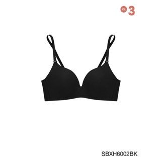 🔹️สินค้าใหม่🔹️Sabina เสื้อชั้นในไร้โครง Invisible Wire Soft Doomm สีดำ👙 B32/70