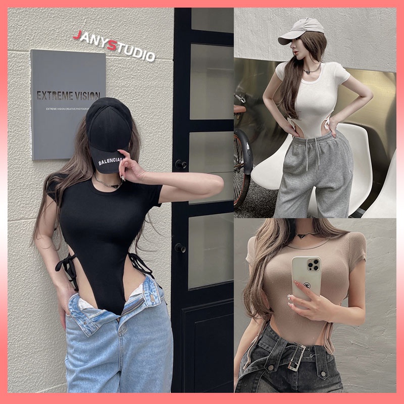 เสื้อสายฝอ รวมบอดี้สูทเว้าสูง บอดี้สูทเว้าเอว บอดี้สูทโชว์เอว สุดแซ่บ พร้อมส่งจากไทย