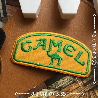 โลโก้ Camel ตัวรีดติดเสื้อ อาร์มรีด อาร์มปัก ตกแต่งเสื้อผ้า หมวก กระเป๋า แจ๊คเก็ตยีนส์ Hipster Embroidered Iron on Pa...