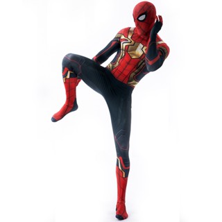 เครื่องแต่งกายคอสเพลย์ ชุดซุปเปอร์ฮีโร่ Deluxe No Way Home Spiderman สําหรับผู้ใหญ่ และผู้ชาย