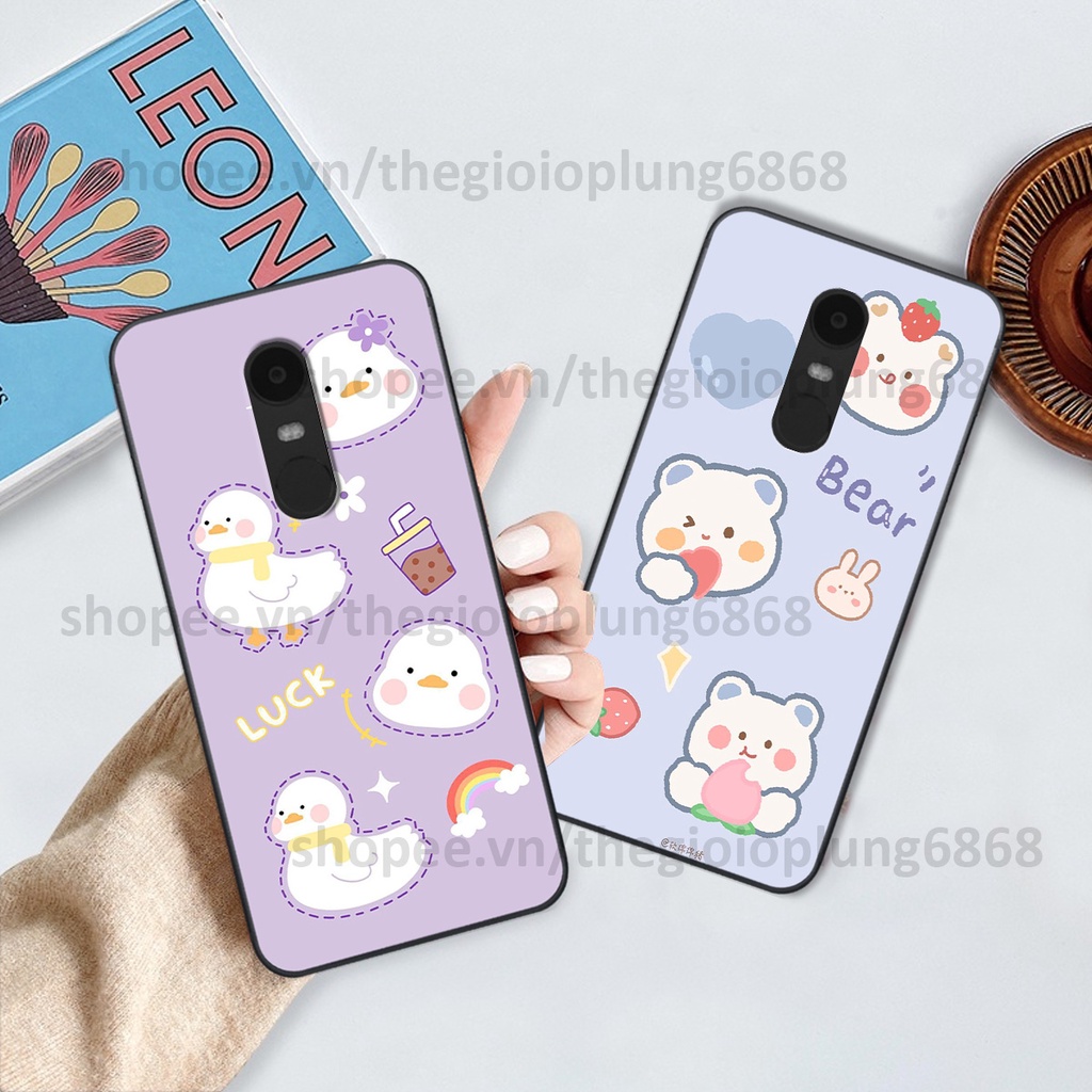 Xiaomi Redmi Note 4 / Note 4x / Redmi 5 Plus Case พร ้ อมพิมพ ์ ลายหมีเป ็ ดน ่ ารัก