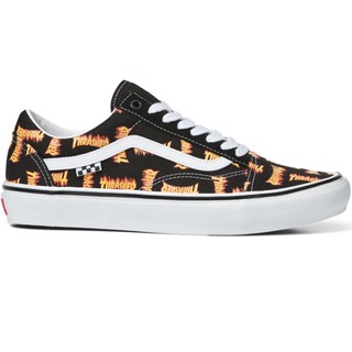 VANS OLD SKOOL SKATE X THRASHER BLACK MULTI SNEAKERS สินค้ามีประกันแท้