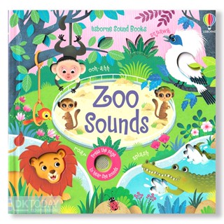 DKTODAY หนังสือ USBORNE SOUND BOOK:ZOO SOUNDS **หนังสือมีเสียง**