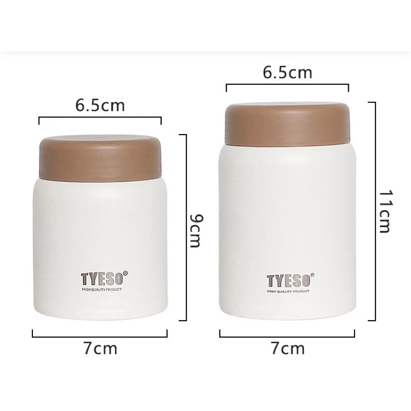 TYESO MINI 2ขนาด 220ml. 280ml. แก้วกระติกแบบพกพาขนาดเล็ก กระบอกน้ำขนาดเล็ก เก็บความร้อน เก็บความเย็น thumbnail 6