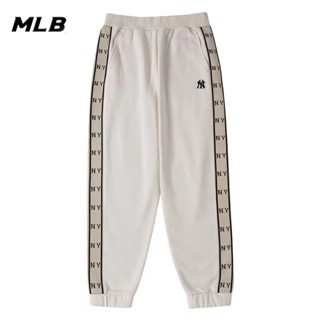 Mlb ของแท้ 100% กางเกงลําลอง ปักลาย NY สําหรับผู้หญิง 3APTM0326