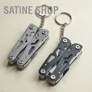 Satine Shop คีมสเตนเลส อเนกประสงค์ 14 In 1 พับได้ แบบพกพา สําหรับกลางแจ้ง