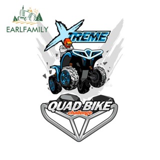 Earlfamily สติกเกอร์ไวนิล กันน้ํา ลายการ์ตูนอนิเมะ Xtreme Quad Bike Challenge ขนาด 13 ซม. x 9.2 ซม. สําหรับติดตกแต่งรถยนต์