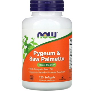 NOW Foods, Pygeum &amp; Saw Palmetto, 120 Softgels