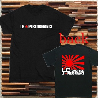 เสื้อยืดผ้าฝ้ายพิมพ์ลายแฟชั่น เสื้อยืดลําลอง แขนสั้น พิมพ์ลาย Liberty Walk Lb Works Lb Performance สีดํา แฟชั่นฤดูร้อน ส