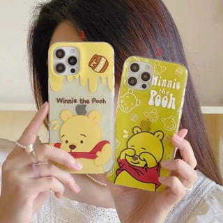 เคสโทรศัพท์มือถือนิ่ม ลายการ์ตูนหมีพูห์ สําหรับ iPhone14 11 12 13 13Pro 13ProMAX