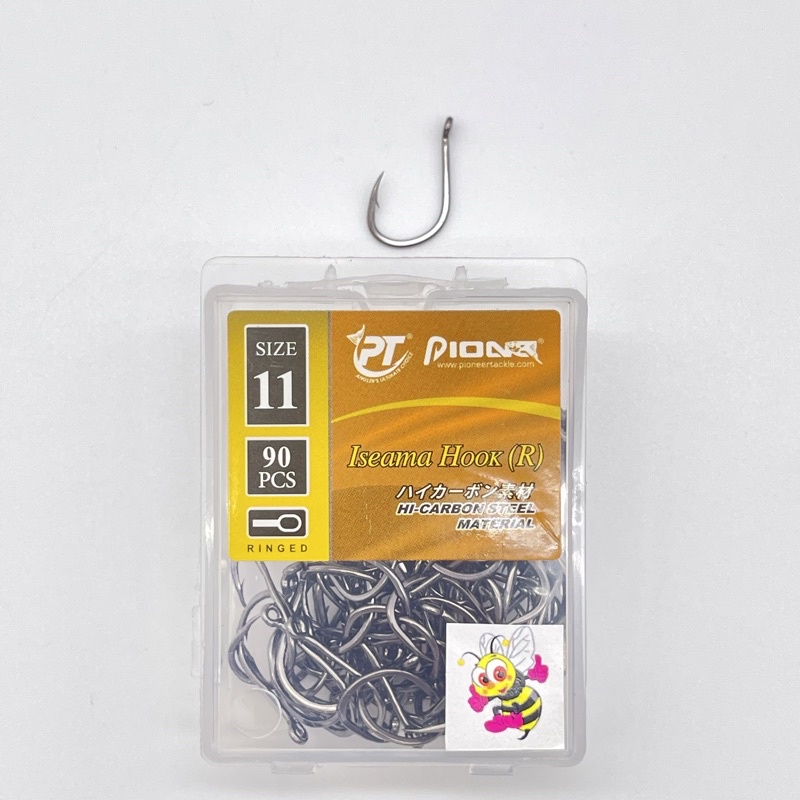 เบ็ดกล่องไพโอเนียร์ ตัวเบ็ดตกปลา ทรงอิสมะ PIONEER ISEAMA HOOK (R) (แท้ 100%)
